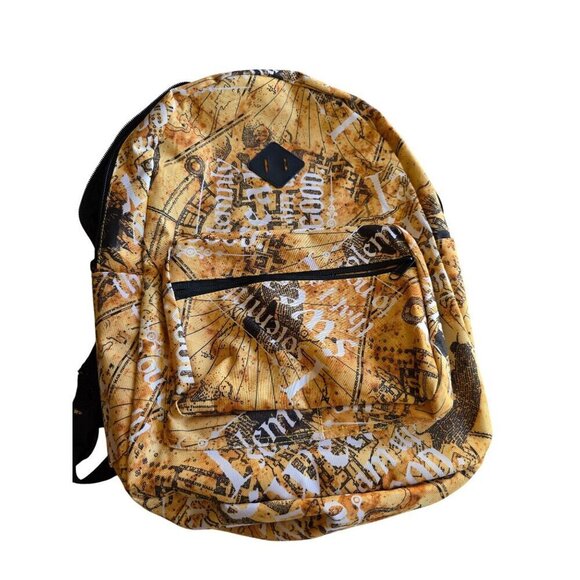 Harry Potter Marauders Map I Solemnly Swear Hogwarts Backpack Bag Warner Bros - Picture 1 of 12